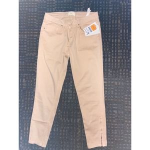 NWT Zara jean pant sz: 8 light peach color